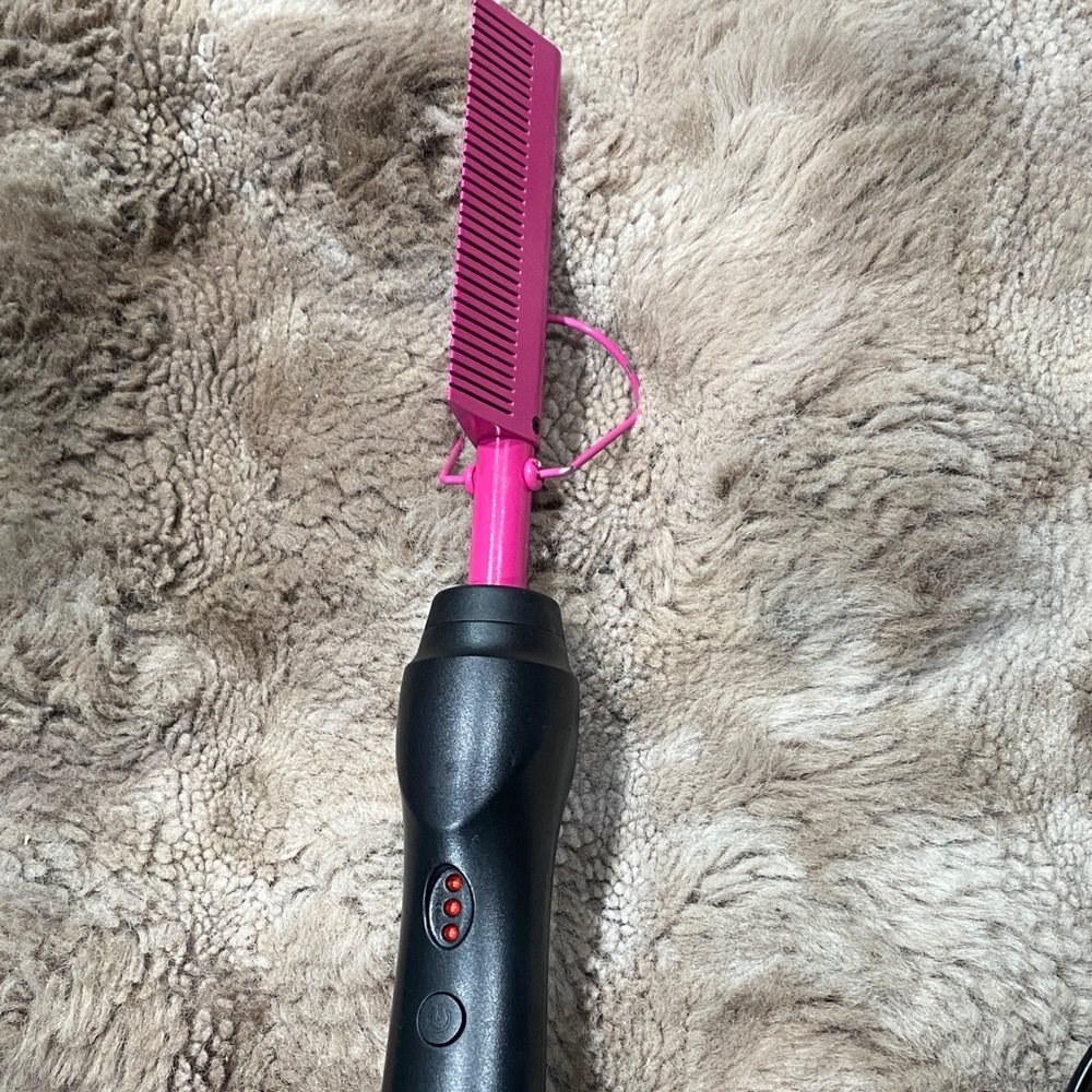 Pink and Black Electric Hair Comb